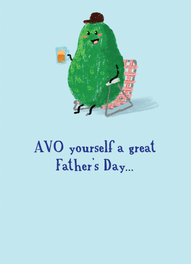 Totally Guac Father's Day Ecard Cover