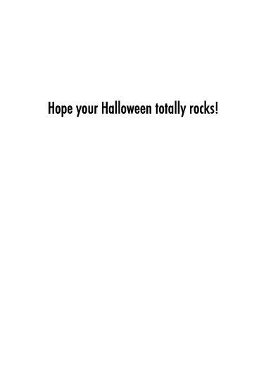 Totally Rocks Halloween Card Inside