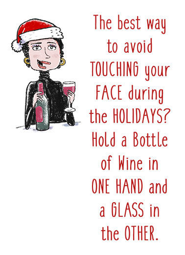 Touch Face Holidays Christmas Ecard Cover