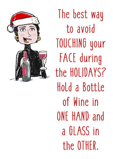 Touch Face Holidays Coronavirus Ecard Cover