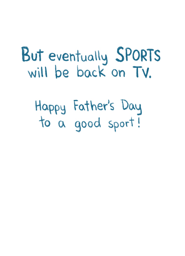 Tough Being Dad  Ecard Inside