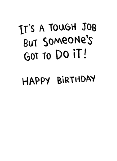 Tough Job  Ecard Inside