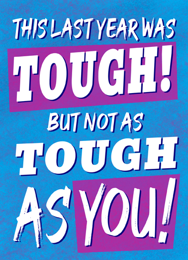 Tough Year Lettering Card Cover