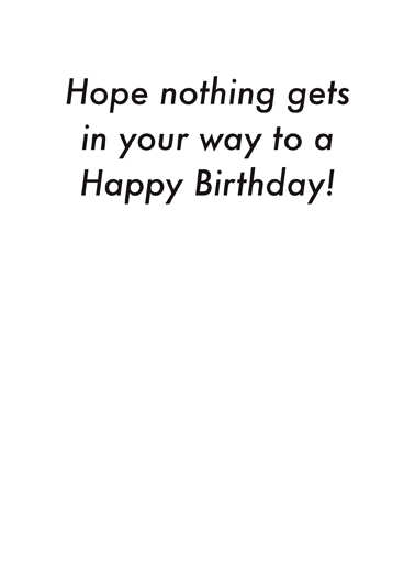 Traffic Cones Talk Funny Card Inside
