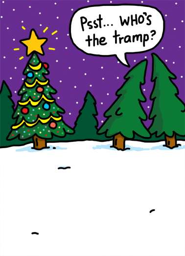 Tramp Christmas Ecard Cover