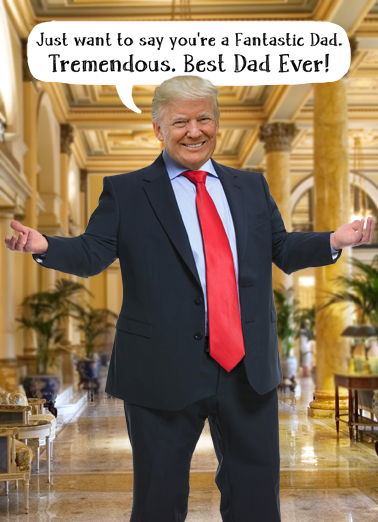 Tremendous Dad President Donald Trump Card Cover
