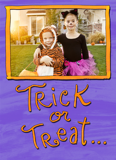 Trick or Treat For Kids Card Cover