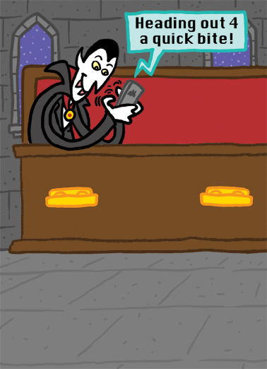 Trick or Tweet Illustration Card Cover