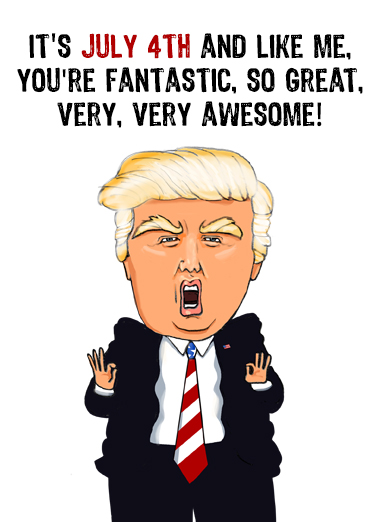 Trump 4th of July  Ecard Cover