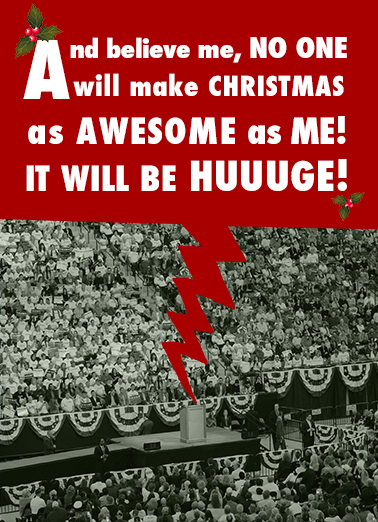 Trump Christmas Huge Christmas Card Cover