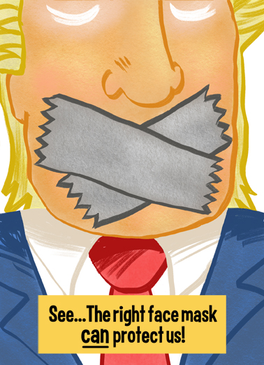 Trump Duct Tape  Ecard Cover
