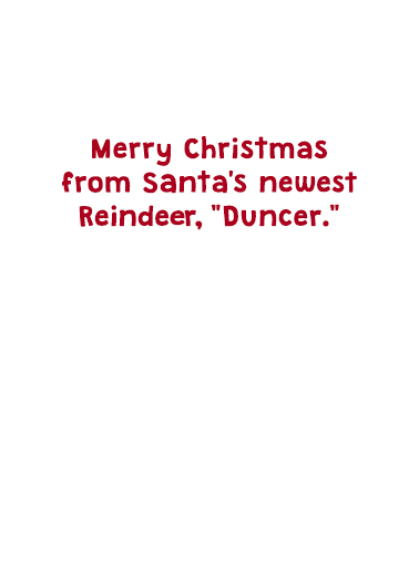 Trump Duncer Christmas Ecard Inside