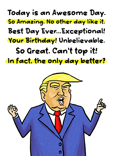 Trump Exceptional President Donald Trump Ecard Cover