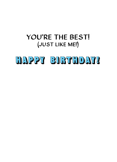 Trump Great Bday Birthday Card Inside