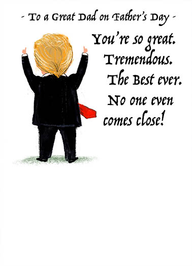 Trump Great Dad  Ecard Cover