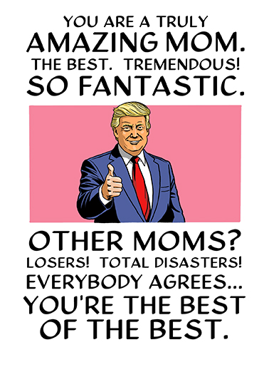 Trump Great MD Mother's Day Card Cover