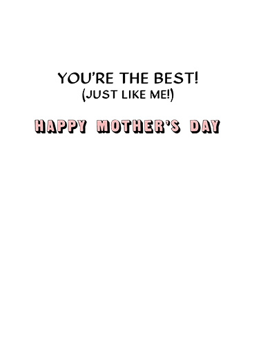 Trump Great Mom Mother's Day Card Inside