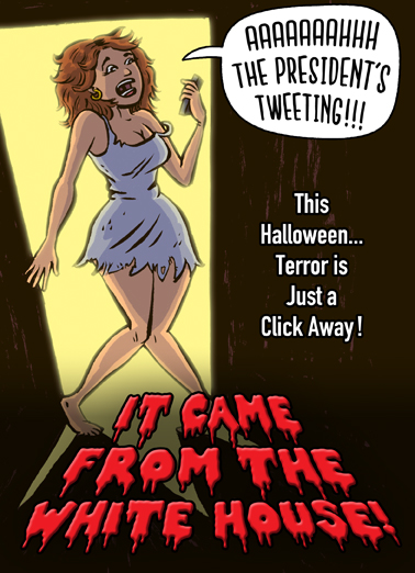 Trump Horror Halloween Card Cover