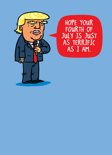 Trump July 4th of July Card Cover