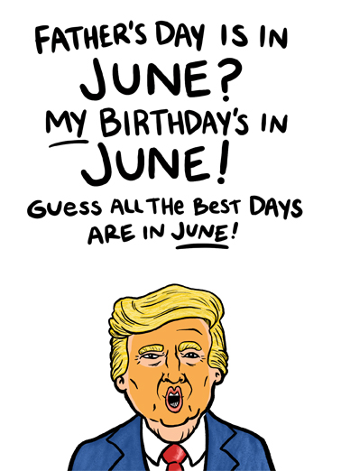 Trump June FD President Donald Trump Card Cover