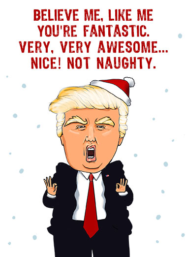 Trump Like Me Christmas Christmas Wishes Card Cover