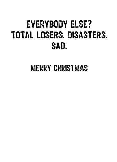 Trump Like Me Christmas Christmas Card Inside