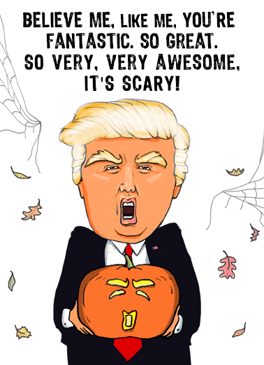 Trump Like Me Halloween Halloween Card Cover