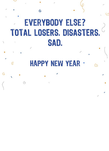 Trump Like Me New Year New Year's Card Inside