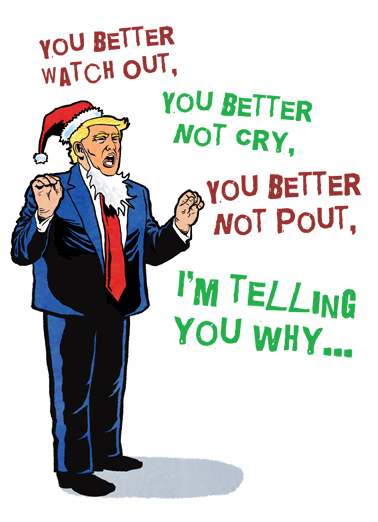 Trump Losers Xmas Funny Political Card Cover