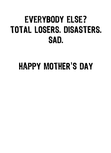 Trump Mom Sad Mother's Day Ecard Inside