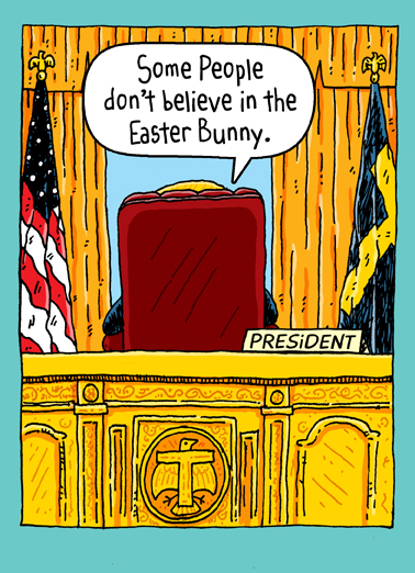 Trump Oval Office Easter Cartoons Ecard Cover