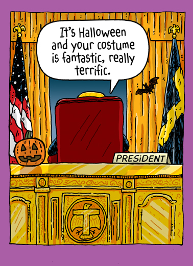 Trump Oval Office Hal Funny Ecard Cover