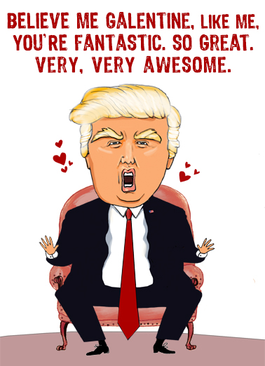 Trump Sitting Gal Funny Political Ecard Cover