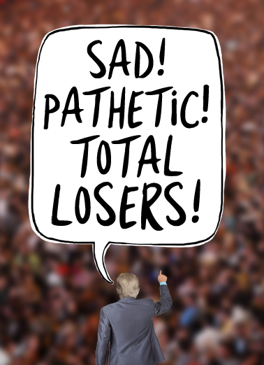 Trump Speech Funny Political Card Cover