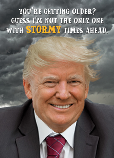 Trump Stormy Clouds Funny Political Ecard Cover