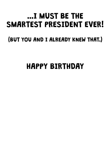 Trump Wisdom Age President Donald Trump Ecard Inside