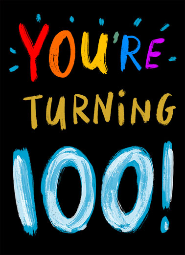 Turning 100  Ecard Cover