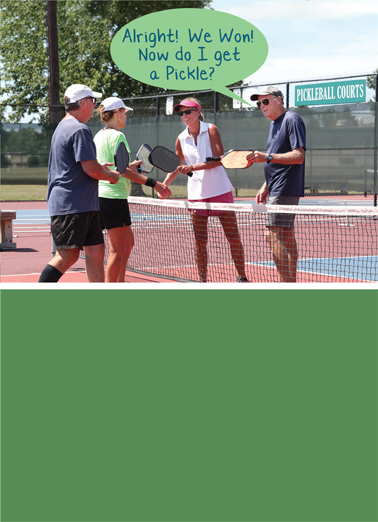 Two Pairs Pickleball  Ecard Cover