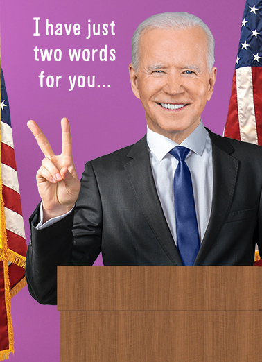 Two Words MD Funny Political Ecard Cover