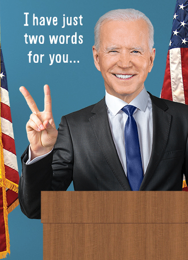 Two Words White House Card Cover