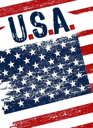 USA For Any Time Ecard Cover