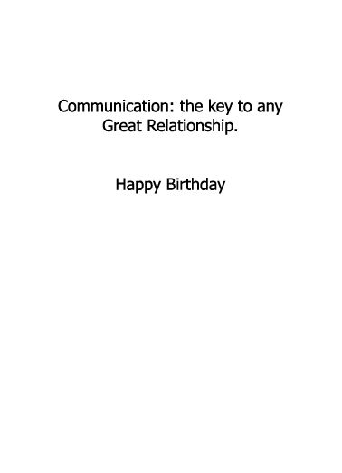 Understands Me BDAY Birthday Ecard Inside