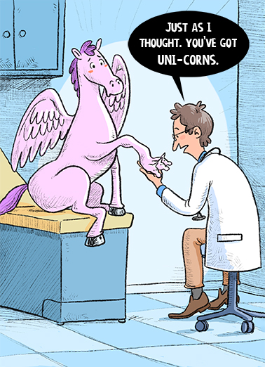 Uni-Corns Humorous Card Cover