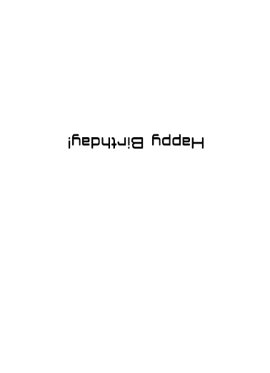Upside Down AI  Card Inside