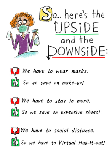 Upside Downside Quarantine Ecard Cover