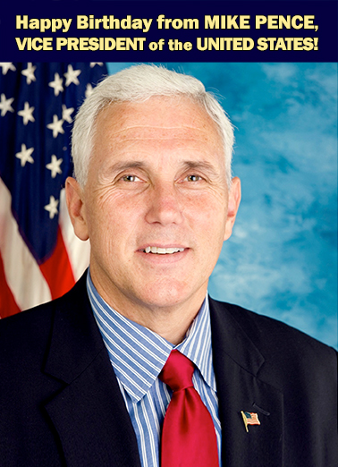 VP Pence 5x7 greeting Card Cover