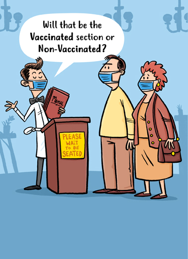 Vaccinated or Non Coronavirus Ecard Cover