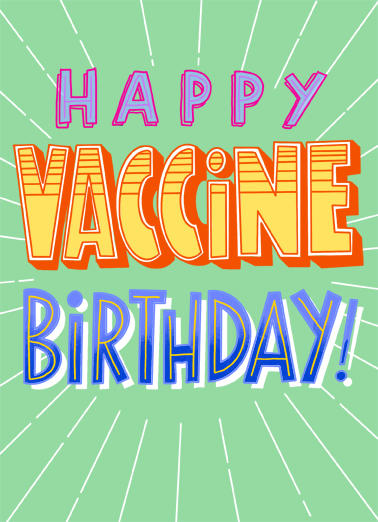 Vaccine Birthday Coronavirus Ecard Cover