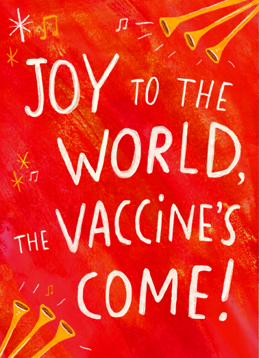 Vaccine Joy Christmas Ecard Cover