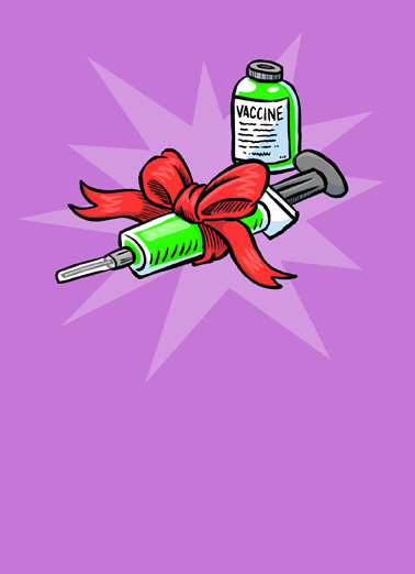 Vaccine Present Coronavirus Ecard Cover